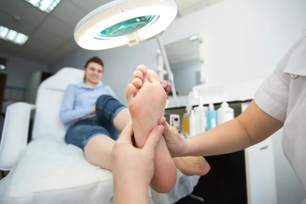 close up of a foot massage at the spa 2022 12 29 03 00 46 utc